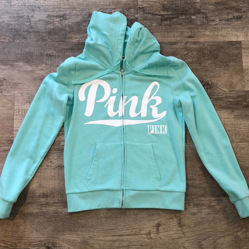 Pink Zip Up Sweatshirt
